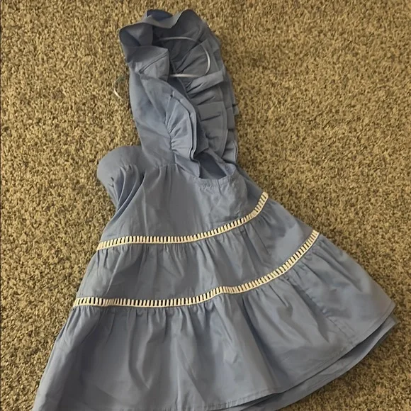 Blue Ruffled Top - Picture 3 of 6